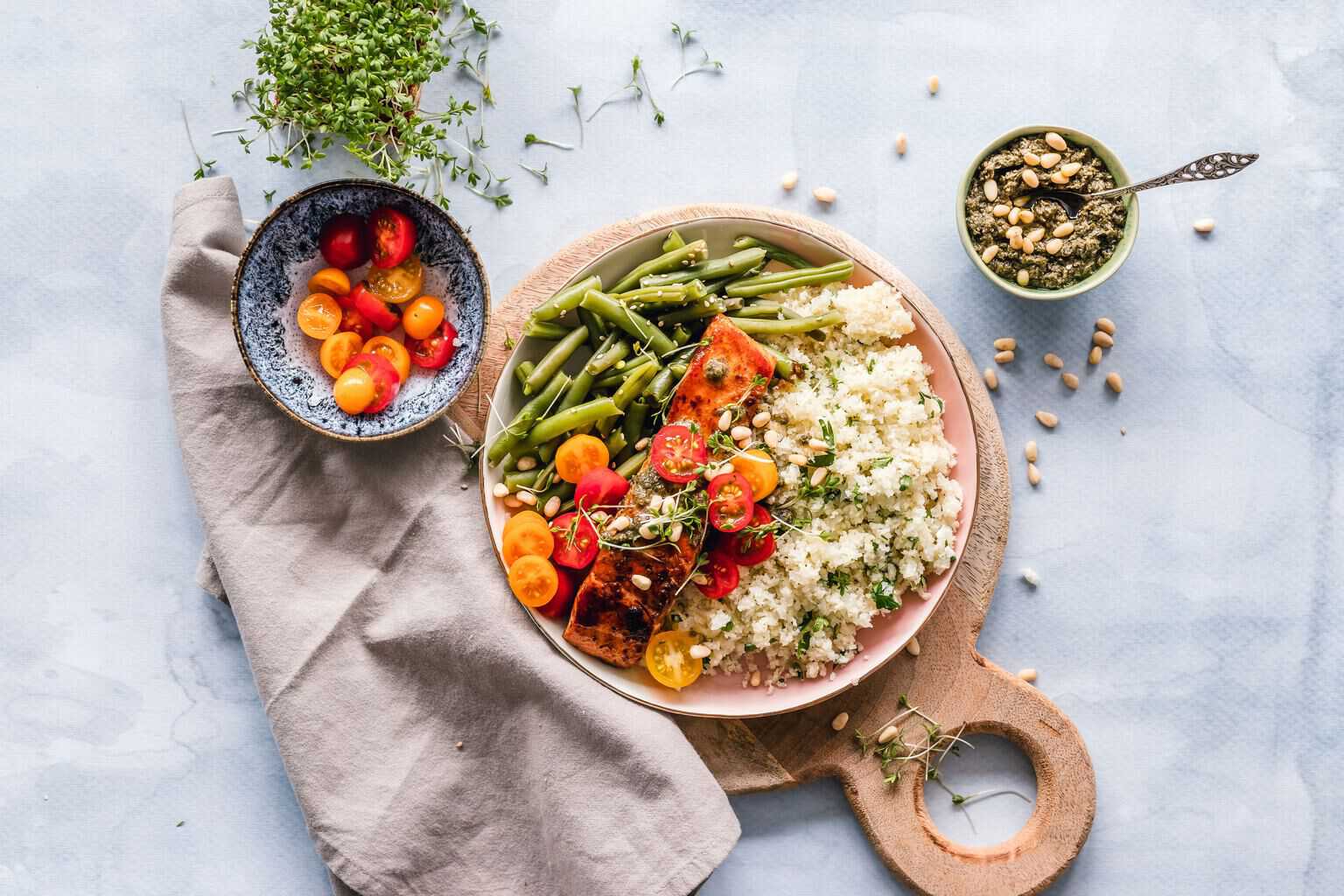 a bowl of vegetable salad